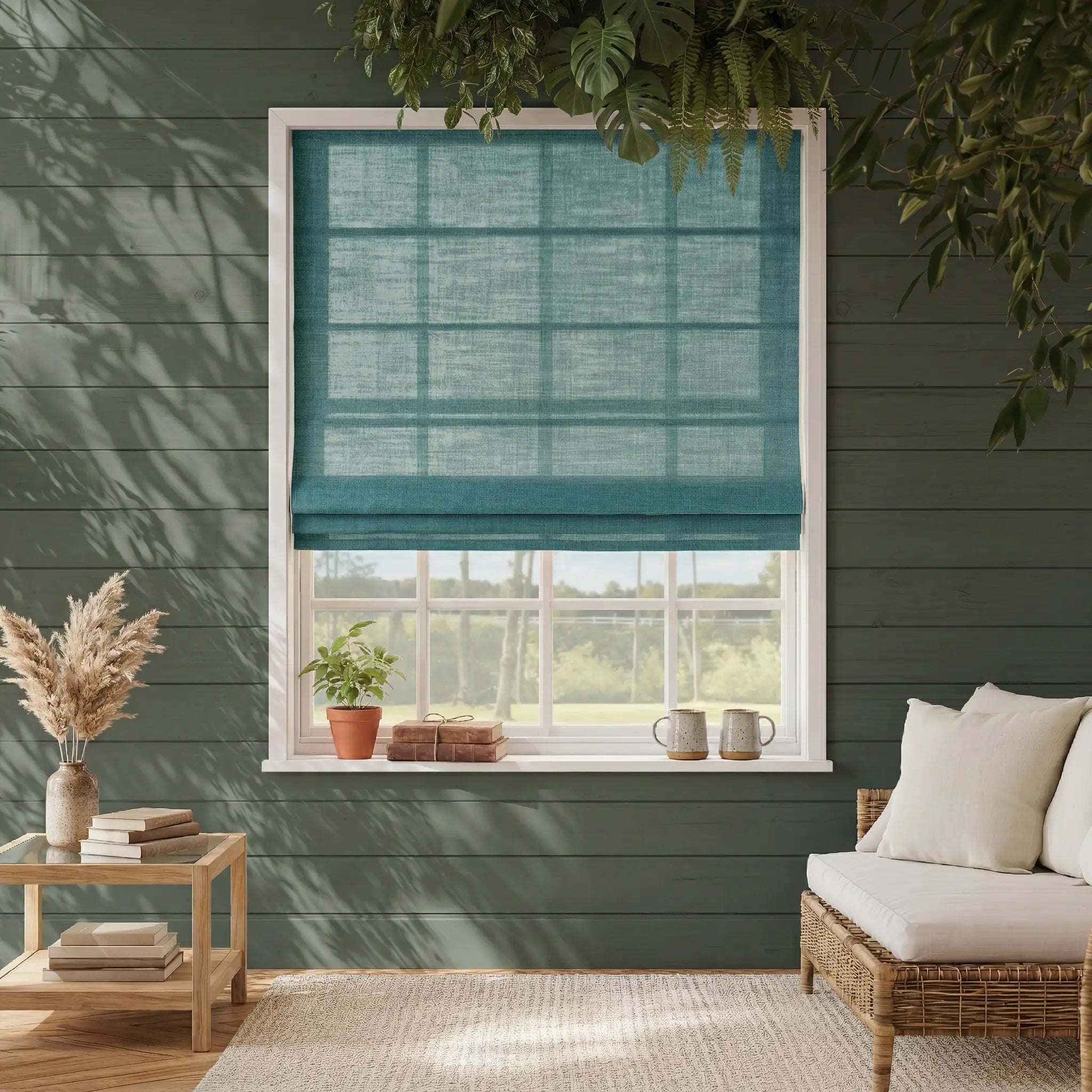 Costom Roman Shades Bright Yellow 1038-18