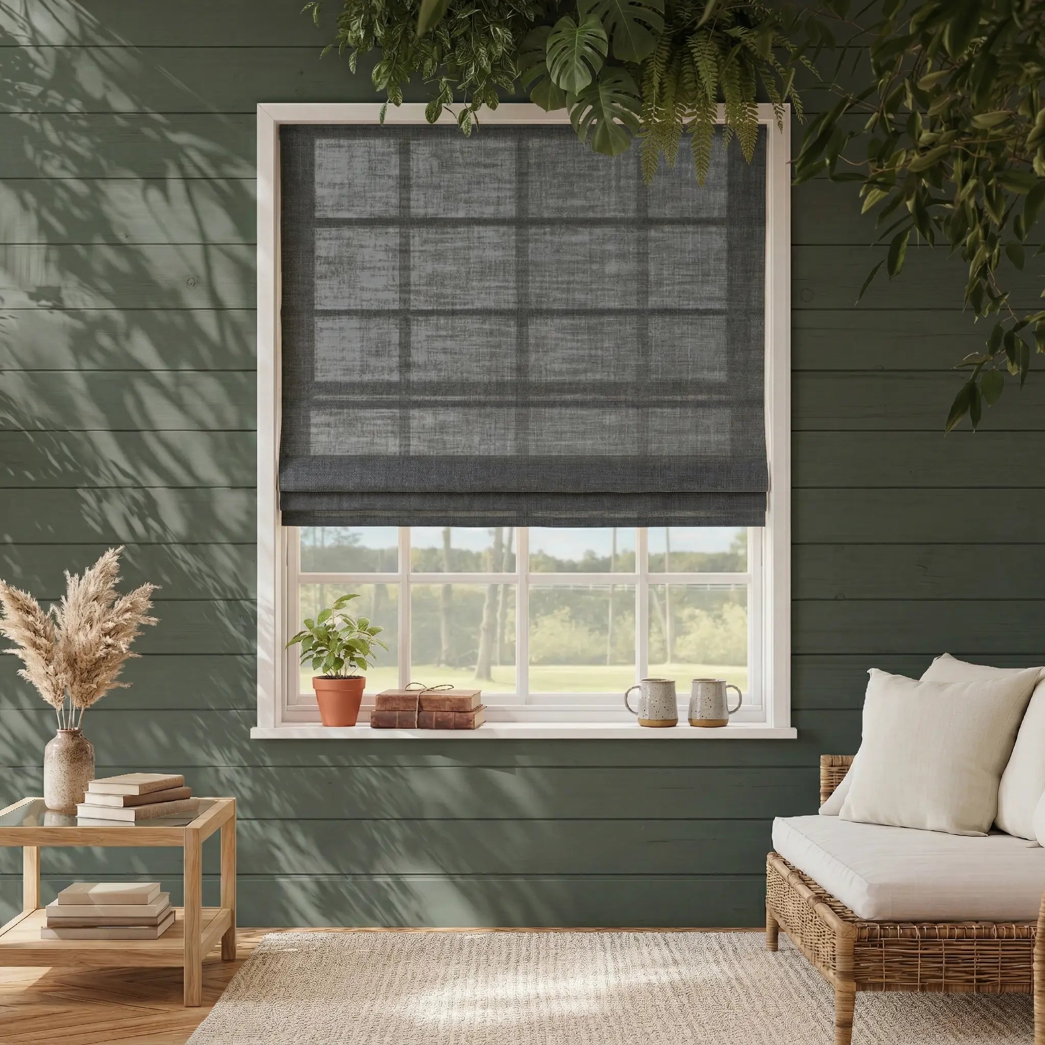 Stillweave Linen Roman Shades | Soft Light Filtering | Custom Made