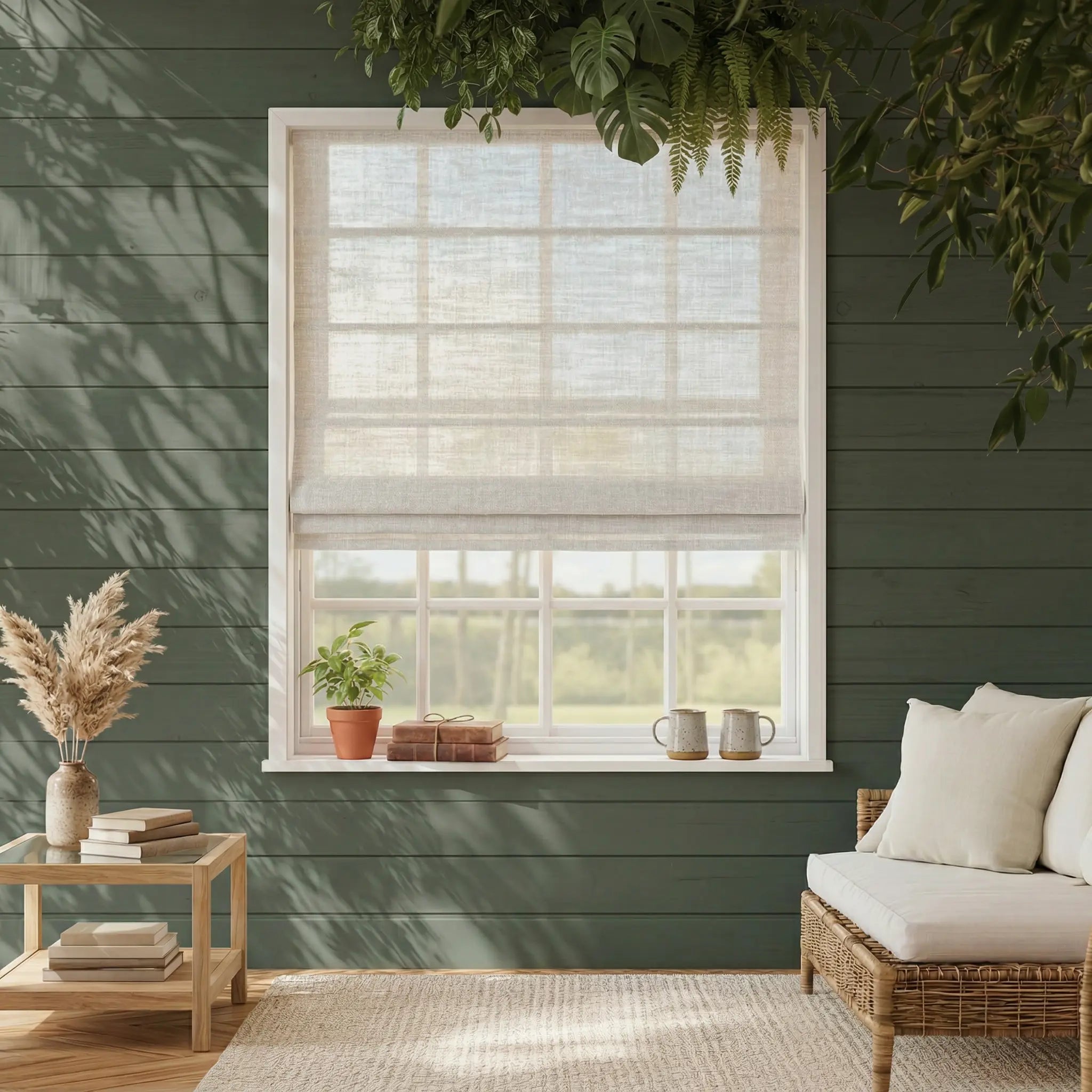 Stillweave Linen Roman Shades | Soft Light Filtering | Custom Made