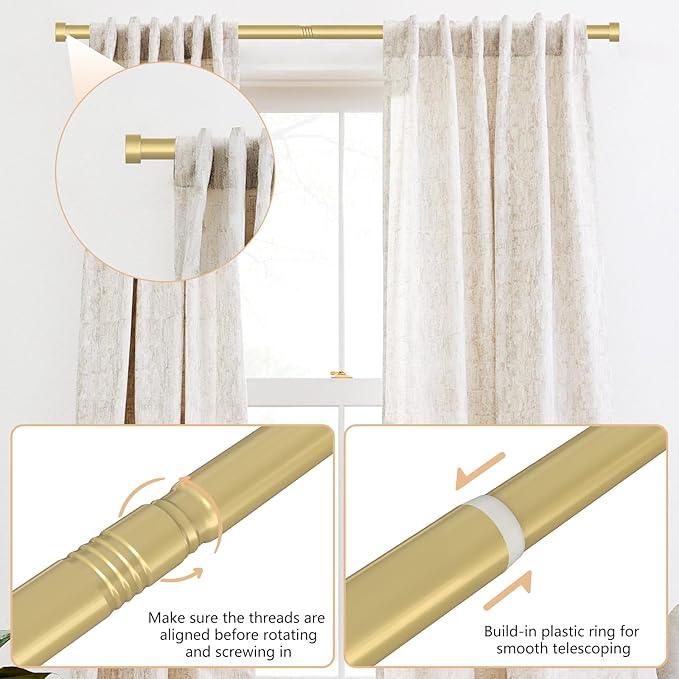 Dura Adjustable Curtain Rod for Living Room & Bedroom