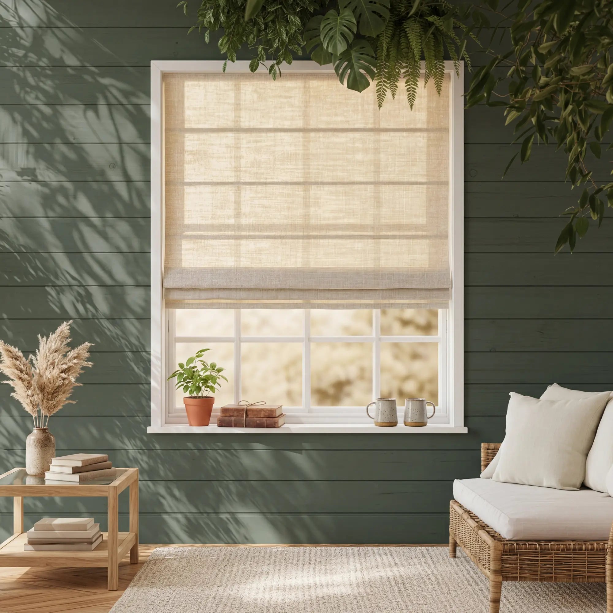 Stillweave Linen Roman Shades | Soft Light Filtering | Custom Made