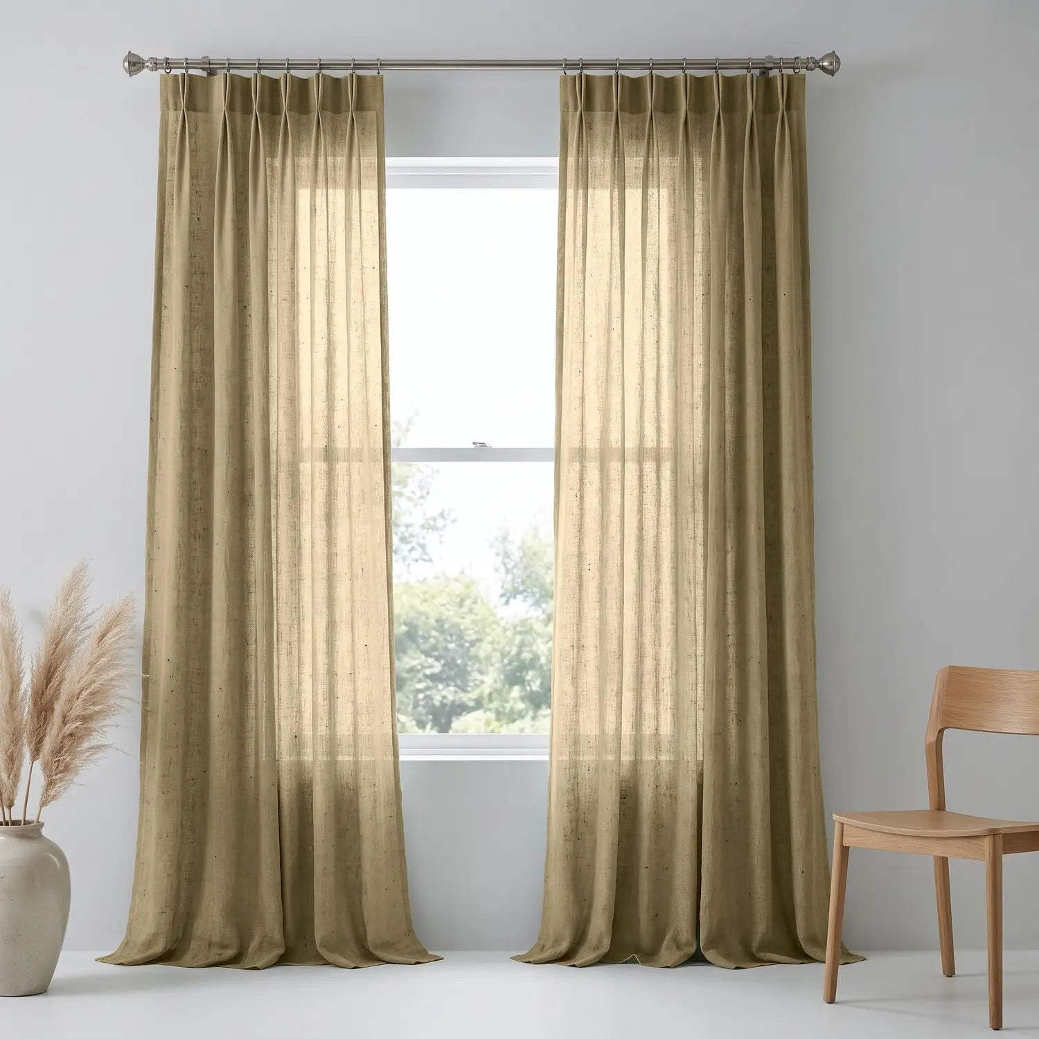 Custom Blackout Curtain - Burnt Sienna in room