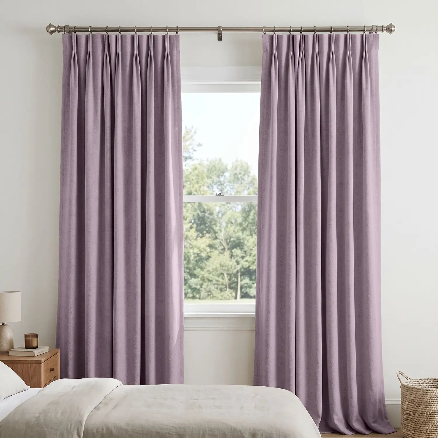 Custom Blackout Curtain - Mushroom in room