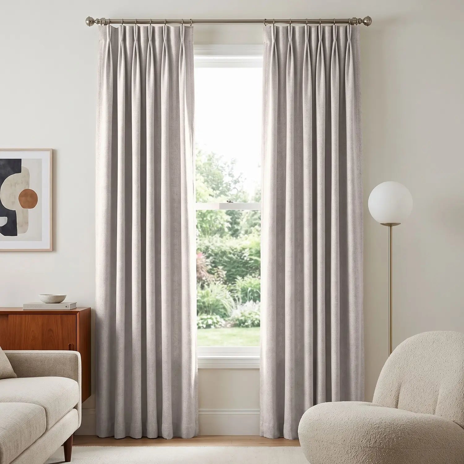 Custom Blackout Curtain - Mushroom in room