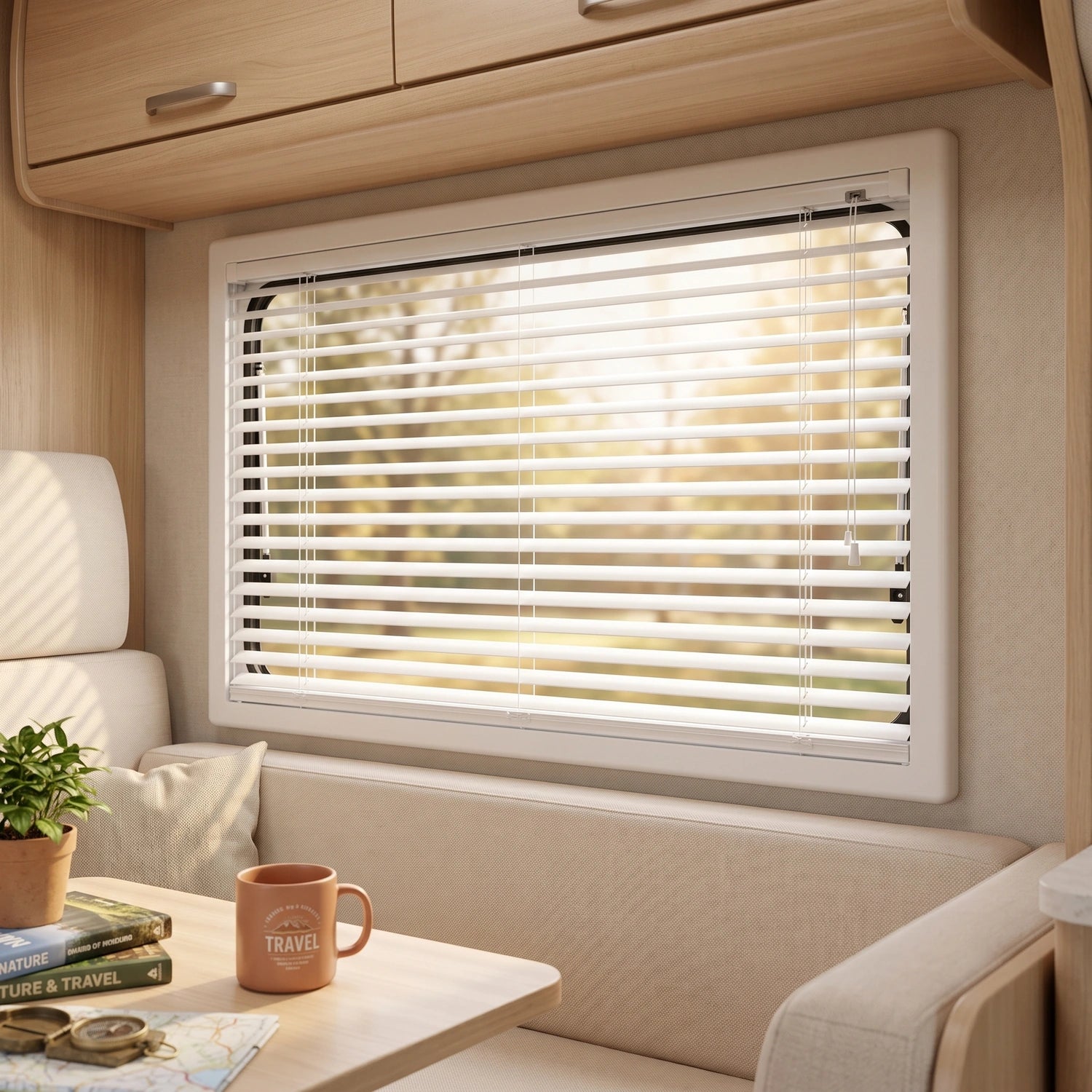 Vehicle Aluminum Venetian Blinds | Compact Light Control | Custom Made lifestyle 07