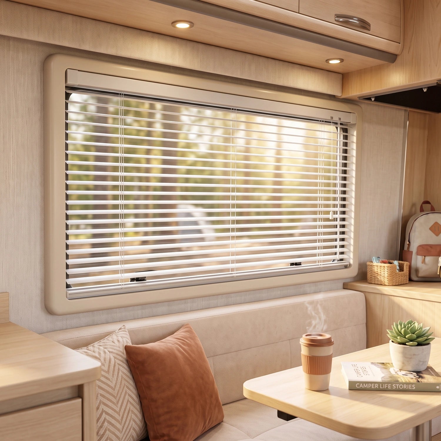 Vehicle Aluminum Venetian Blinds | Compact Light Control | Custom Made lifestyle 08