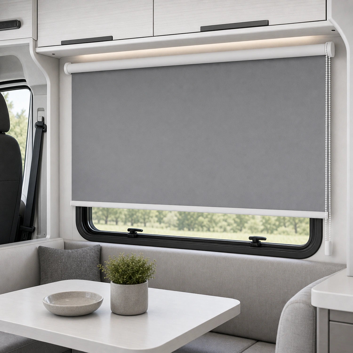 Roller Shades - Mid Grey - Blackout