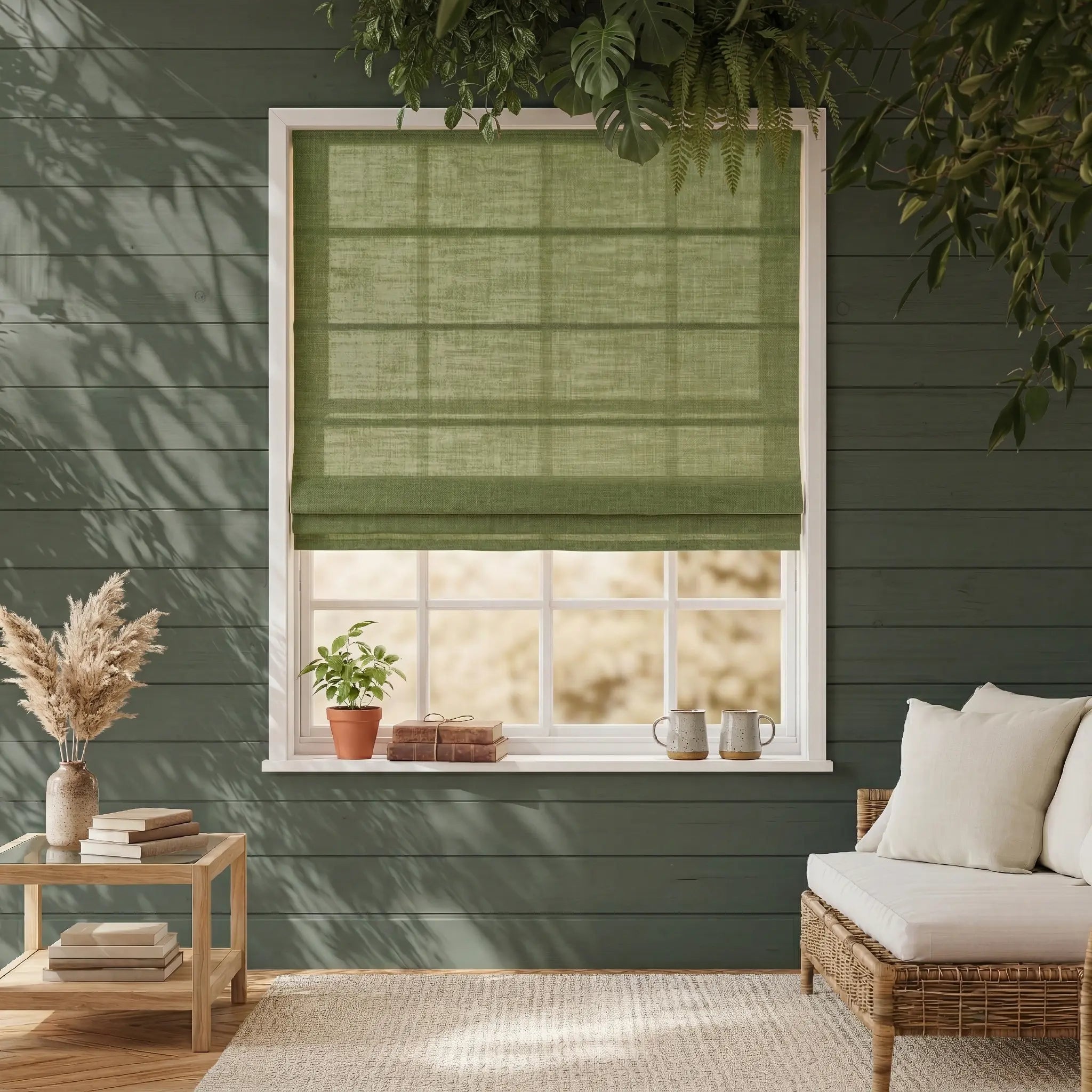 Costom Roman Shades Gravel Gray 1038-15