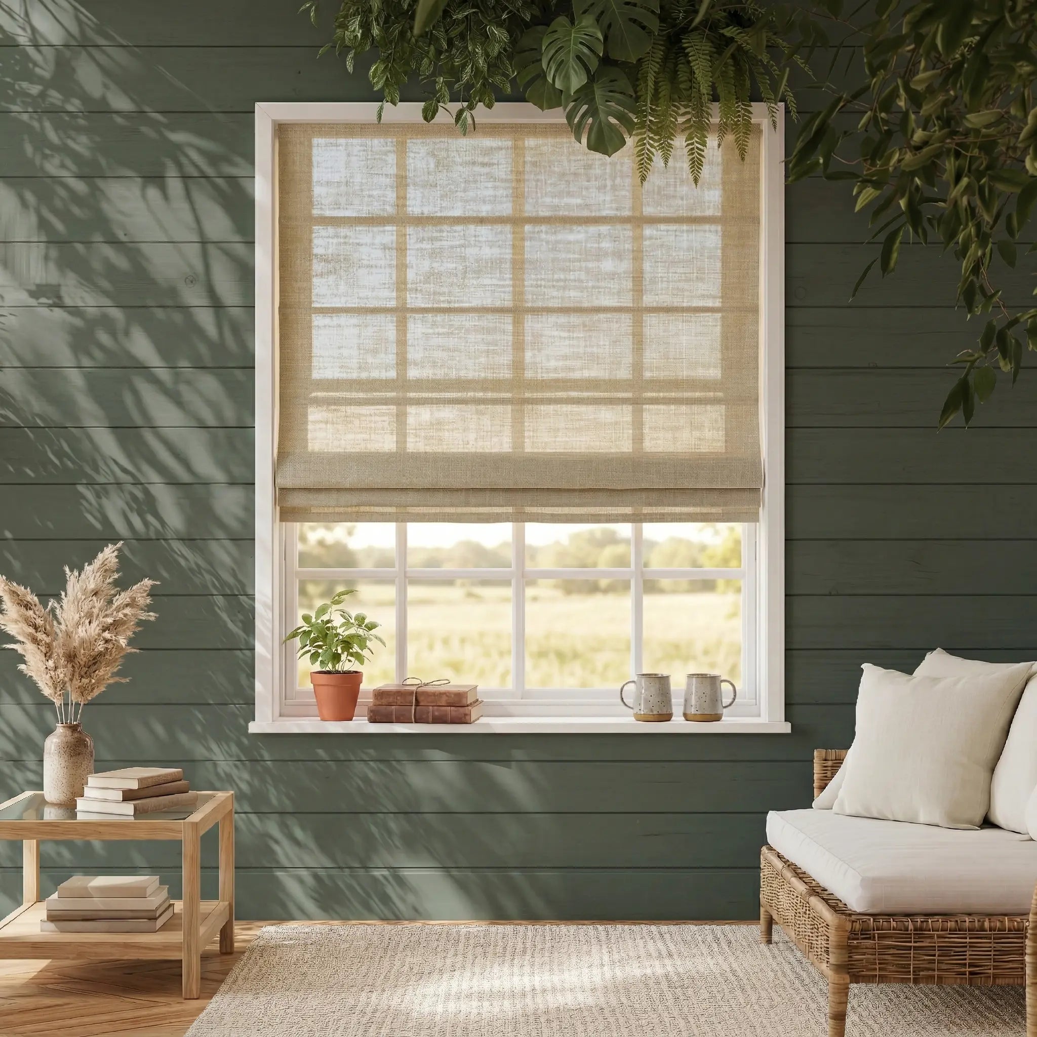 Stillweave Linen Roman Shades | Soft Light Filtering | Custom Made