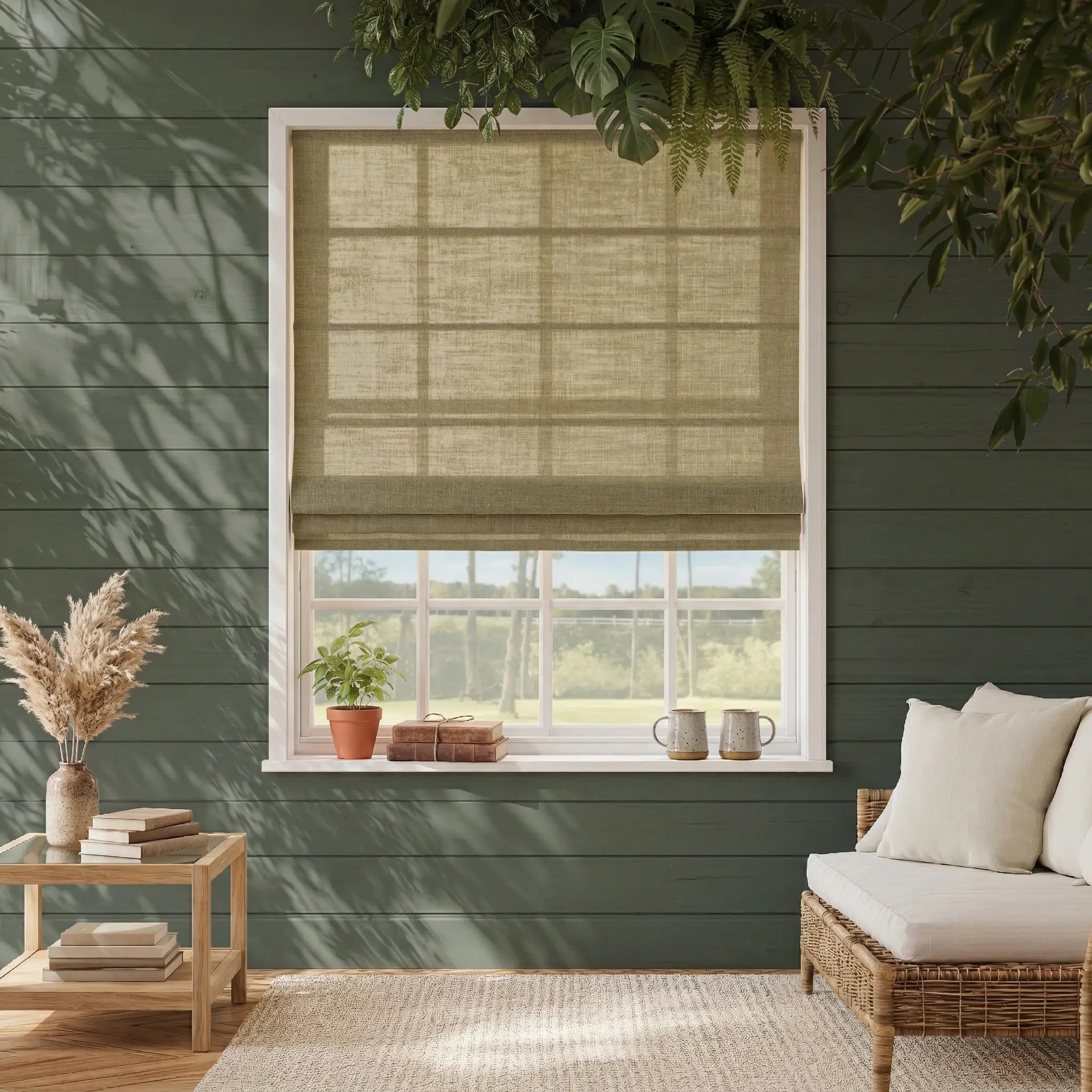 Stillweave Linen Roman Shades | Soft Light Filtering | Custom Made