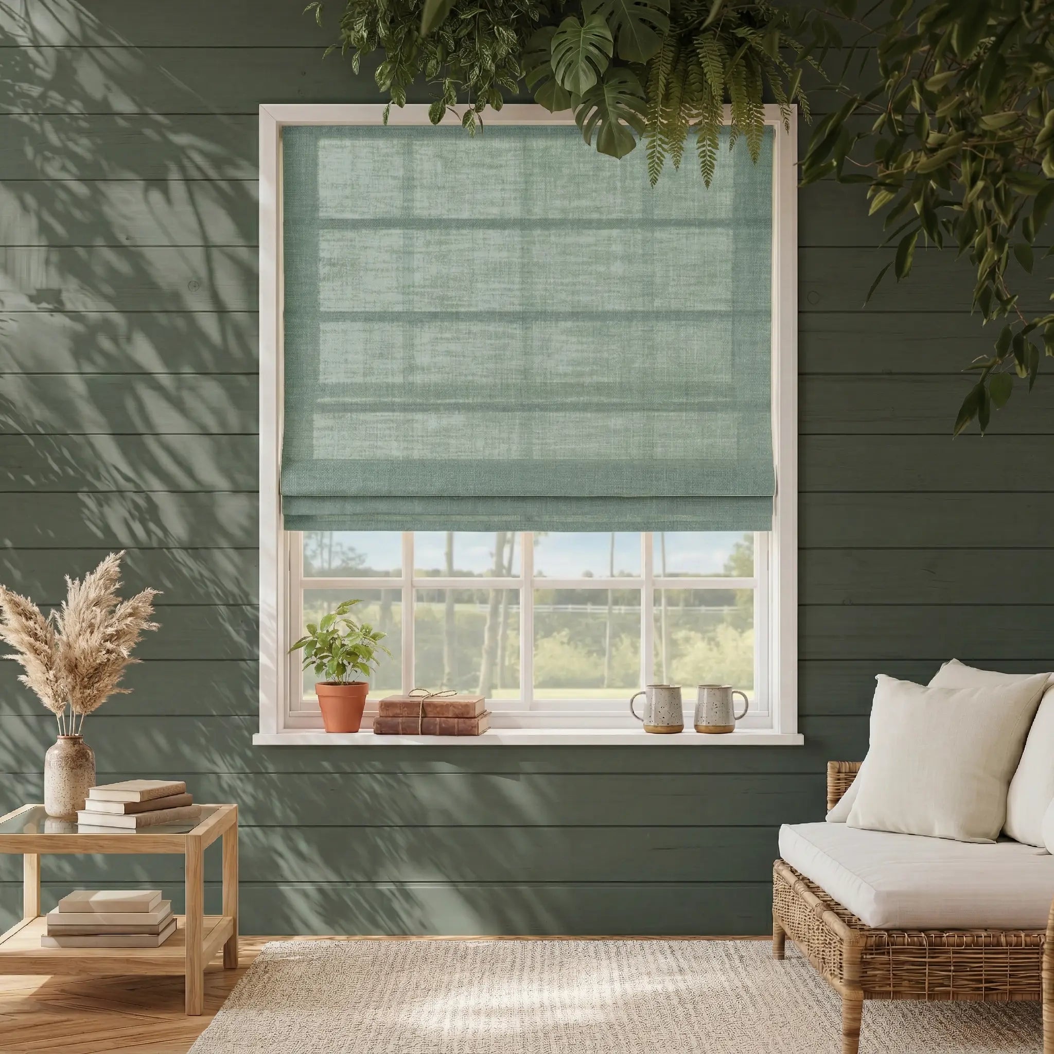 Stillweave Linen Roman Shades | Soft Light Filtering | Custom Made