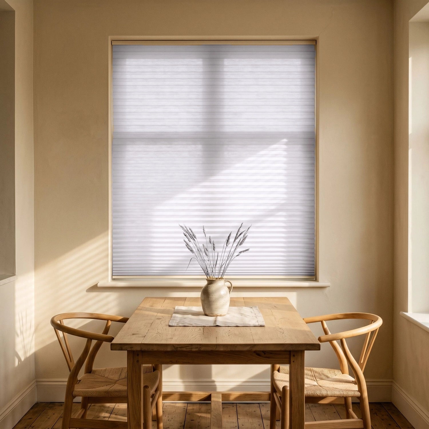 Custom Cellular Shades - Lavender Mist in Bright Dining