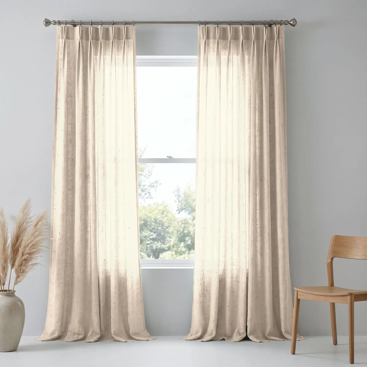 Custom Blackout Curtain - Apricot in room