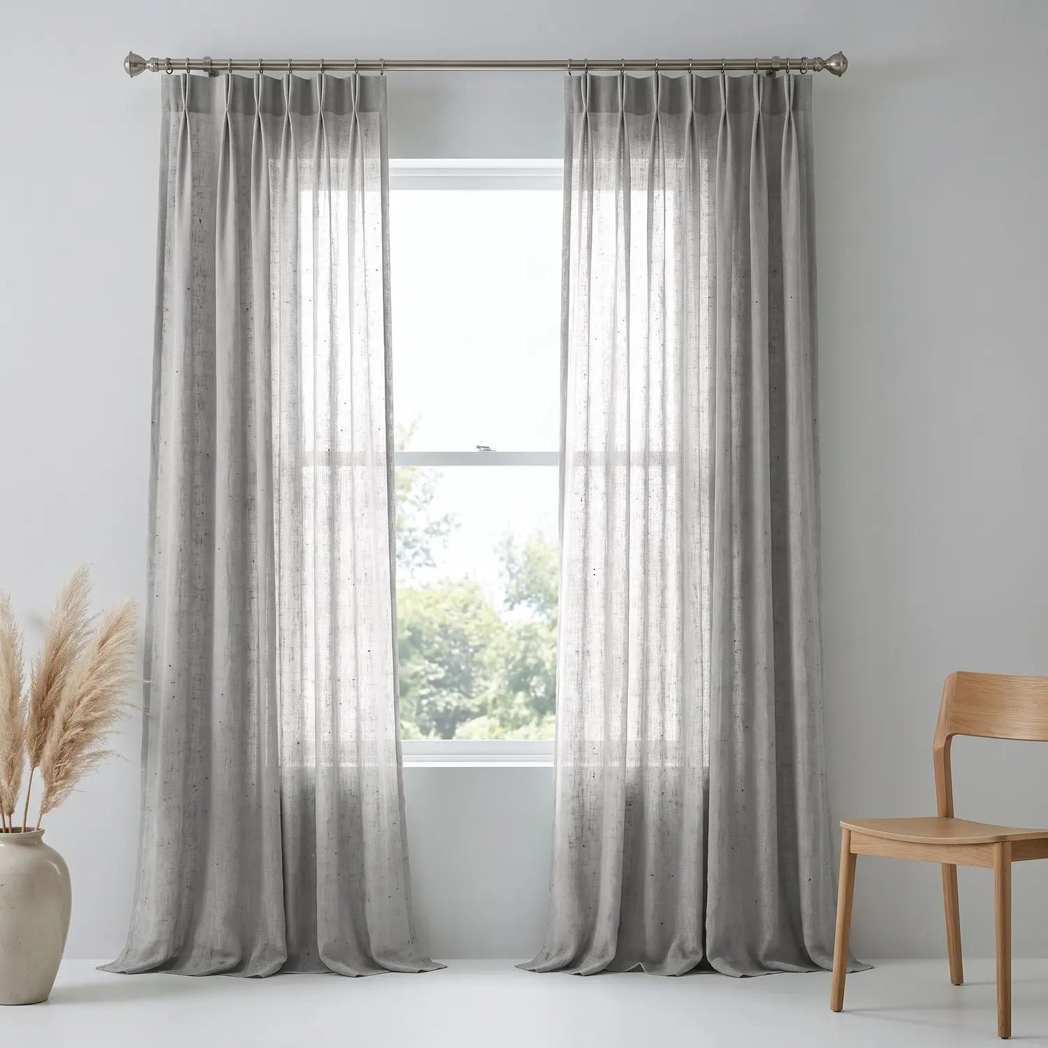 Custom Blackout Curtain - Almond Cream in room