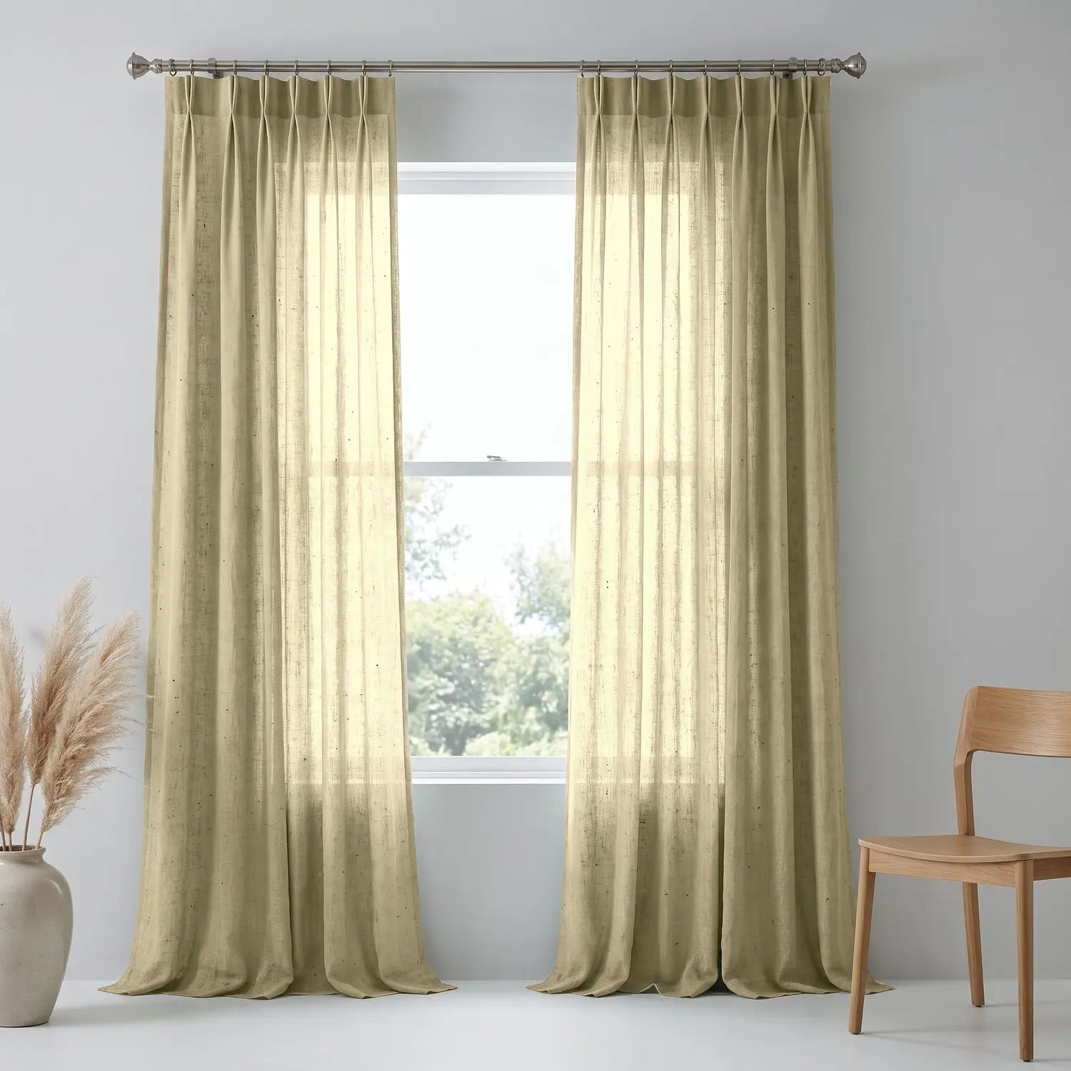 Custom Blackout Curtain - Rust Orange in room