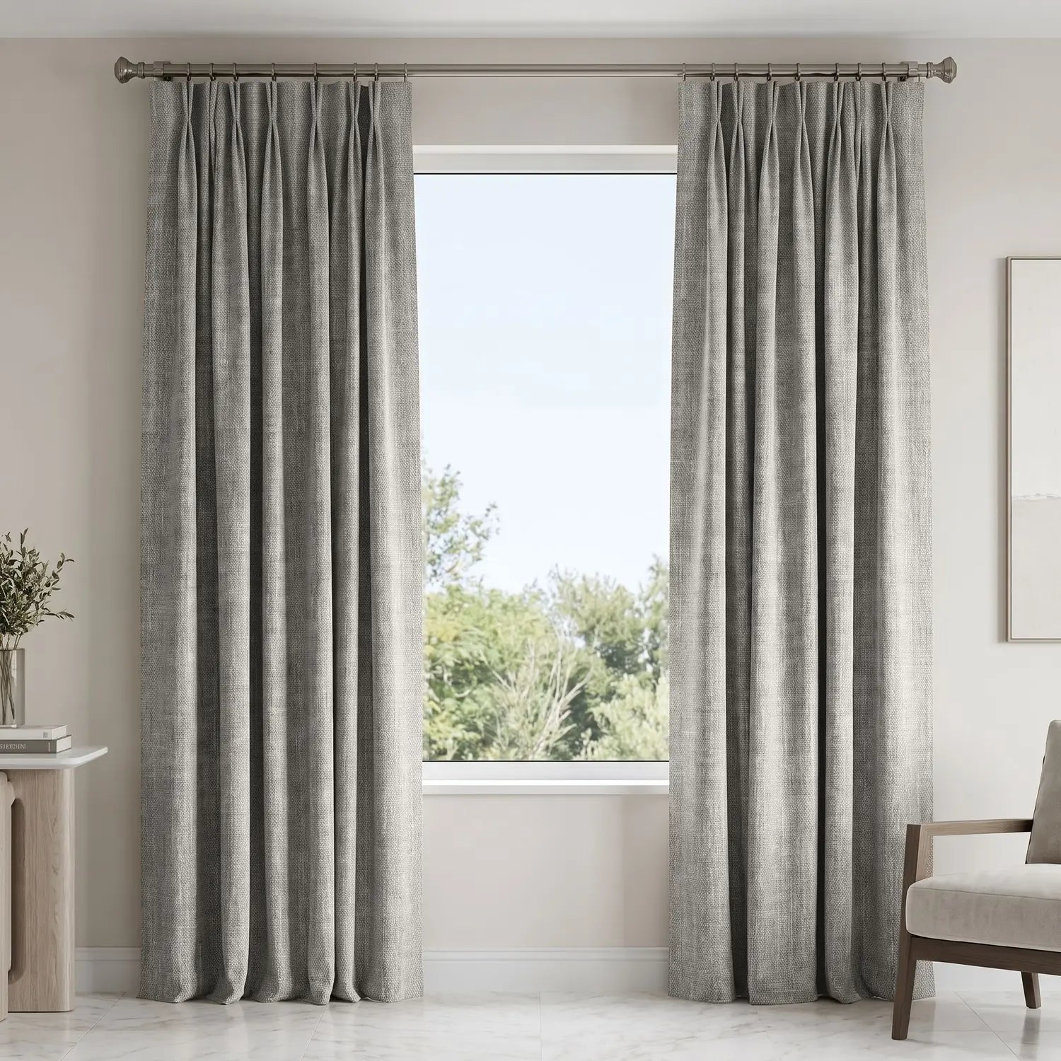 Custom Blackout Curtain - Mushroom in room