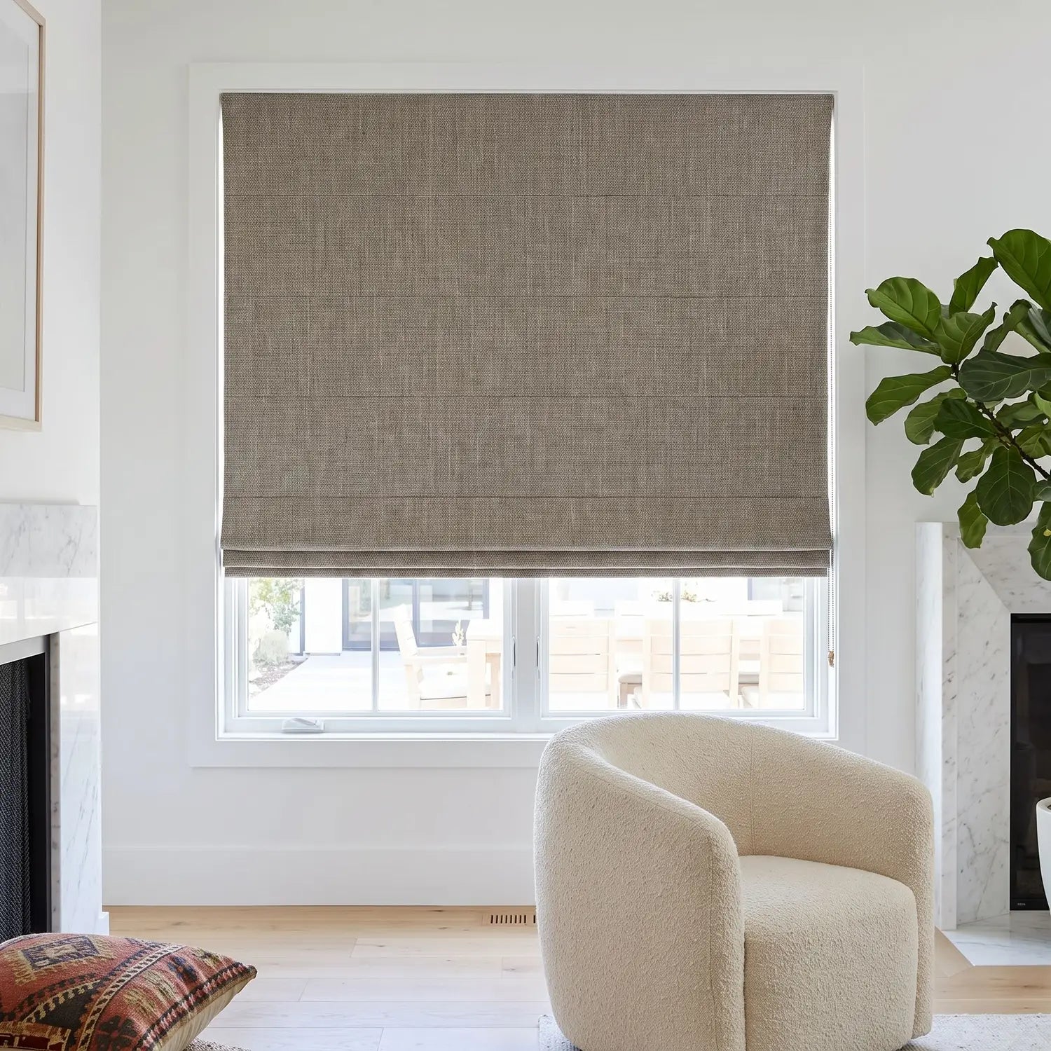 Roman Shade - original fabric