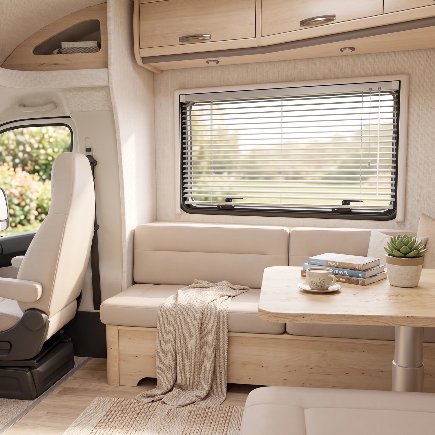 Vehicle Aluminum Venetian Blinds | Compact Light Control | Custom Made lifestyle 01