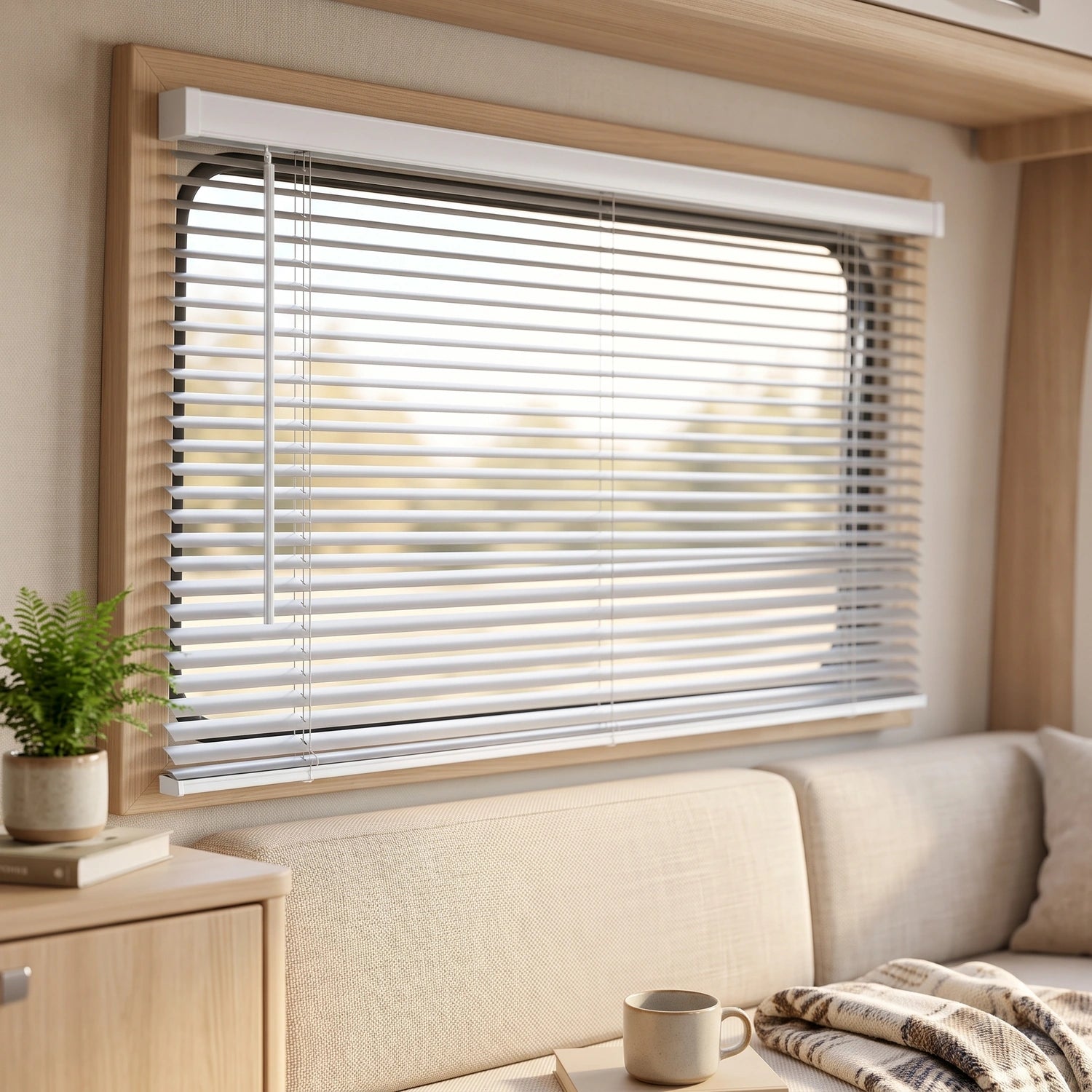 Vehicle Aluminum Venetian Blinds | Compact Light Control | Custom Made lifestyle 06