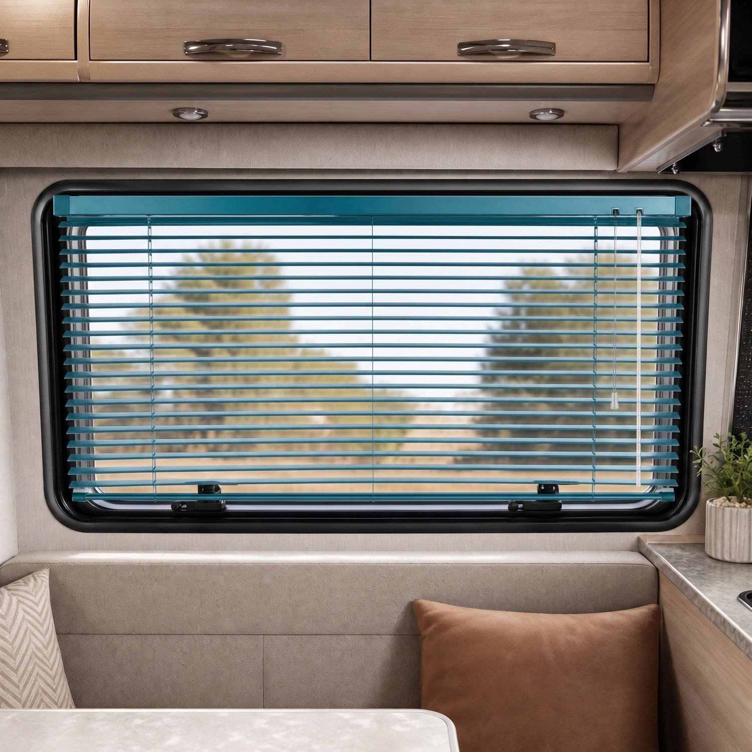 Aluminum Blinds - Navy Blue