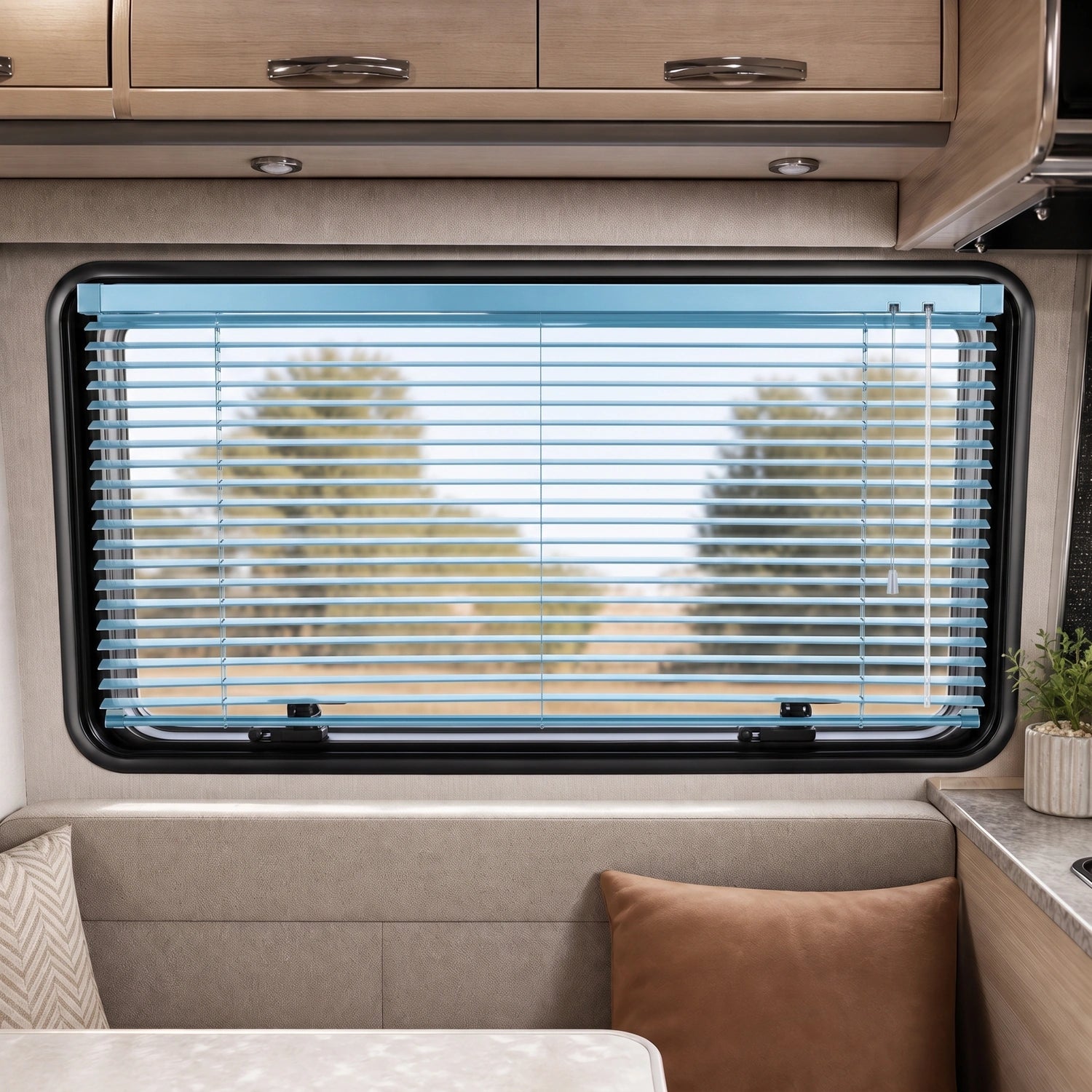 Aluminum Blinds - Azure Blue