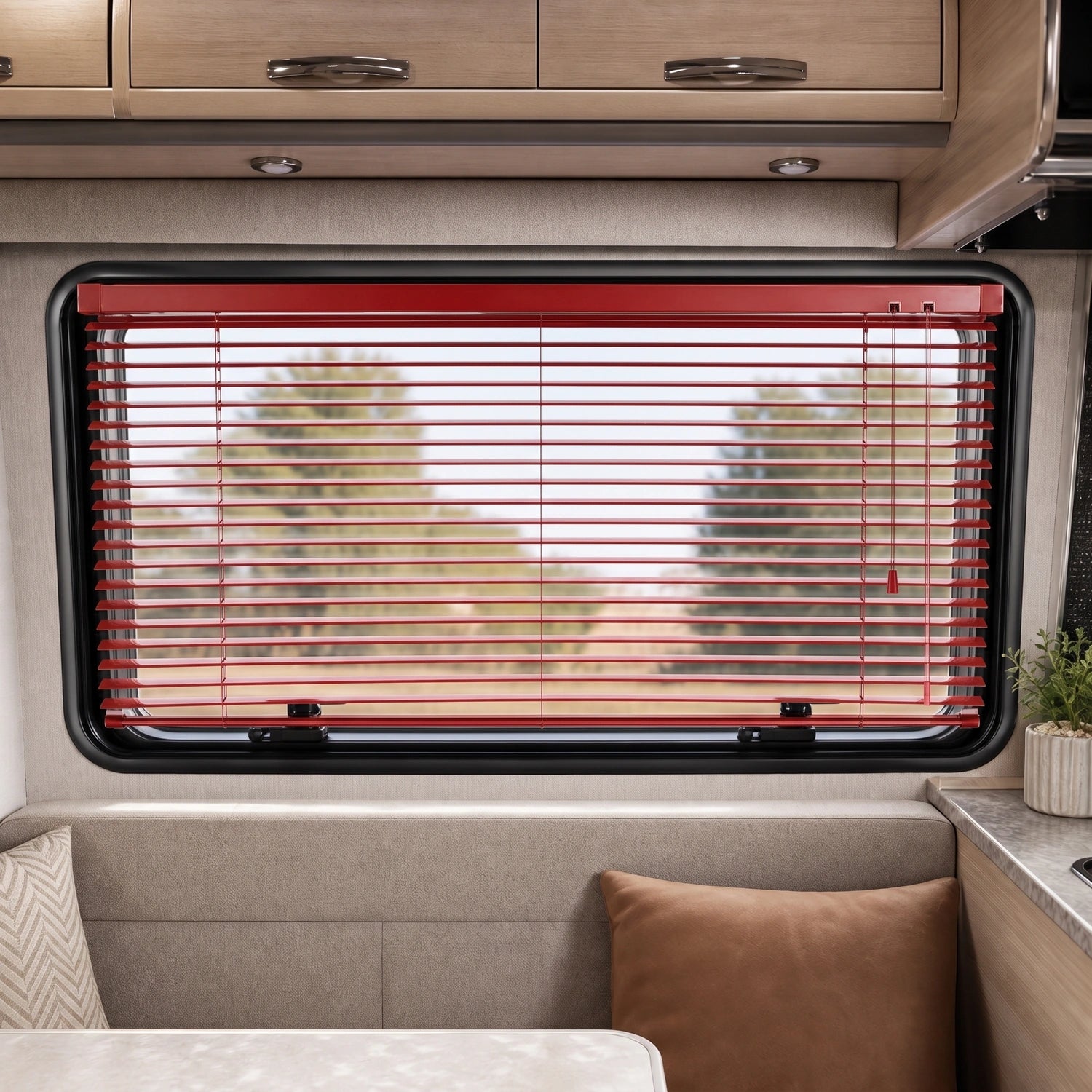 Aluminum Blinds - Crimson Red