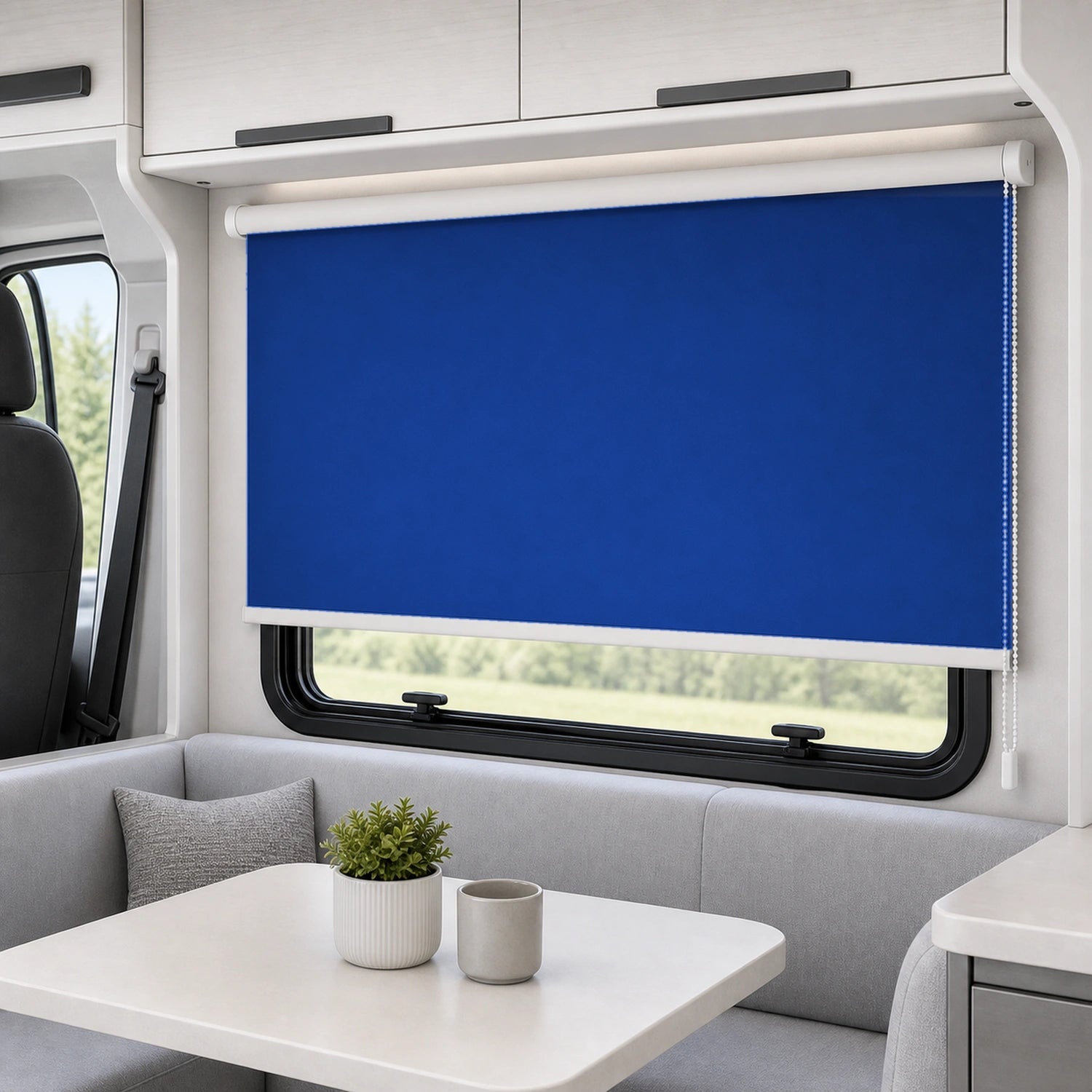 Roller Shades - Cobalt Blue - Blackout