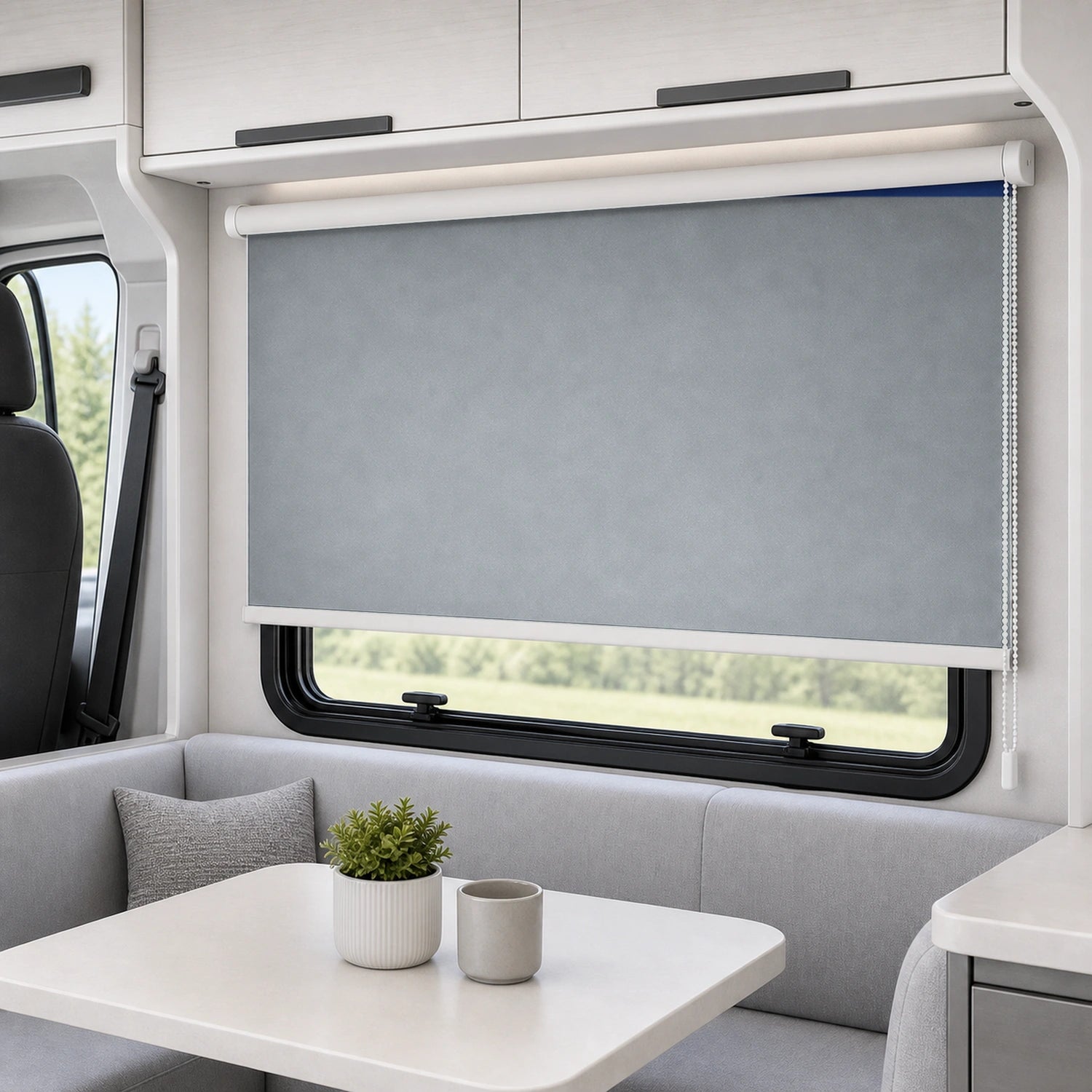 Roller Shades - Light Grey - Blackout